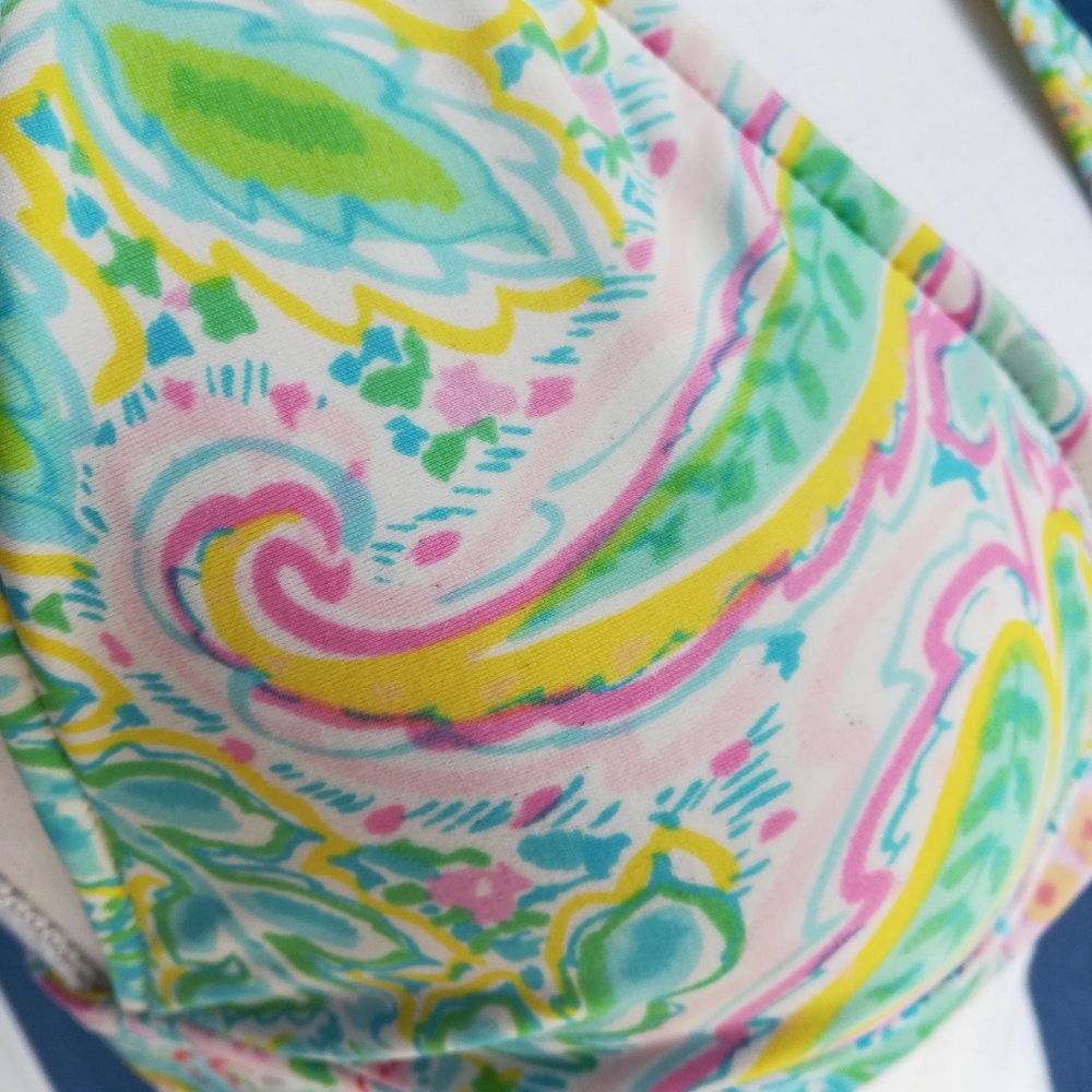 Ralph Lauren Paisley Halter Bikini Top Size Small - Picture 5 of 5